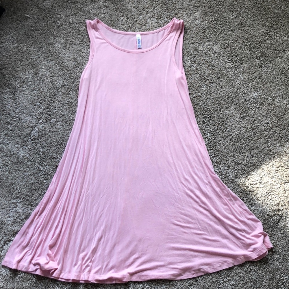 Light pink tank top dress